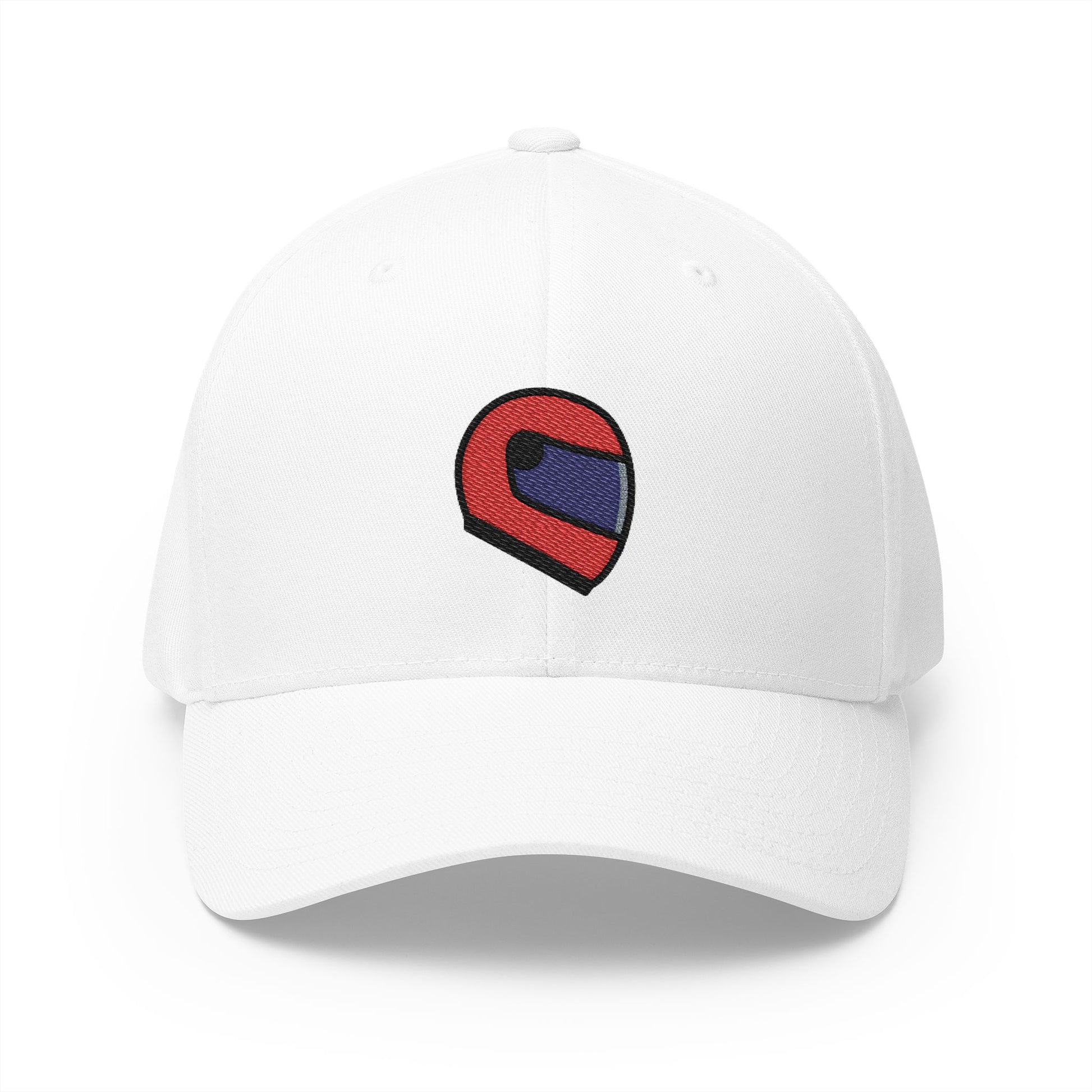 Motorbike Helmet Emoji White Cap – Premium by Capmoji