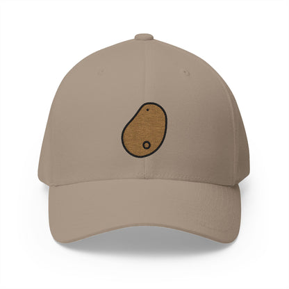 Potato Emoji Khaki Cap – Premium by Capmoji