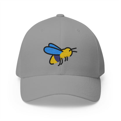 Honeybee Emoji Grey Cap – Premium by Capmoji
