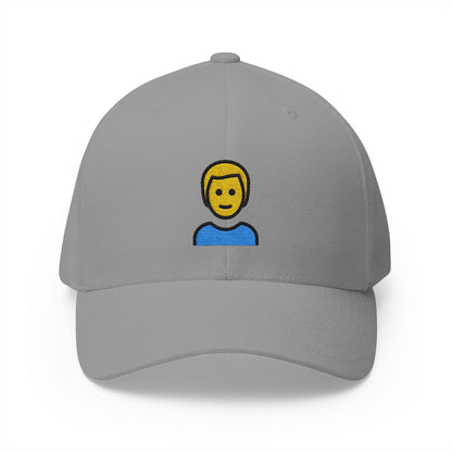 Man Emoji Grey Cap – Premium by Capmoji