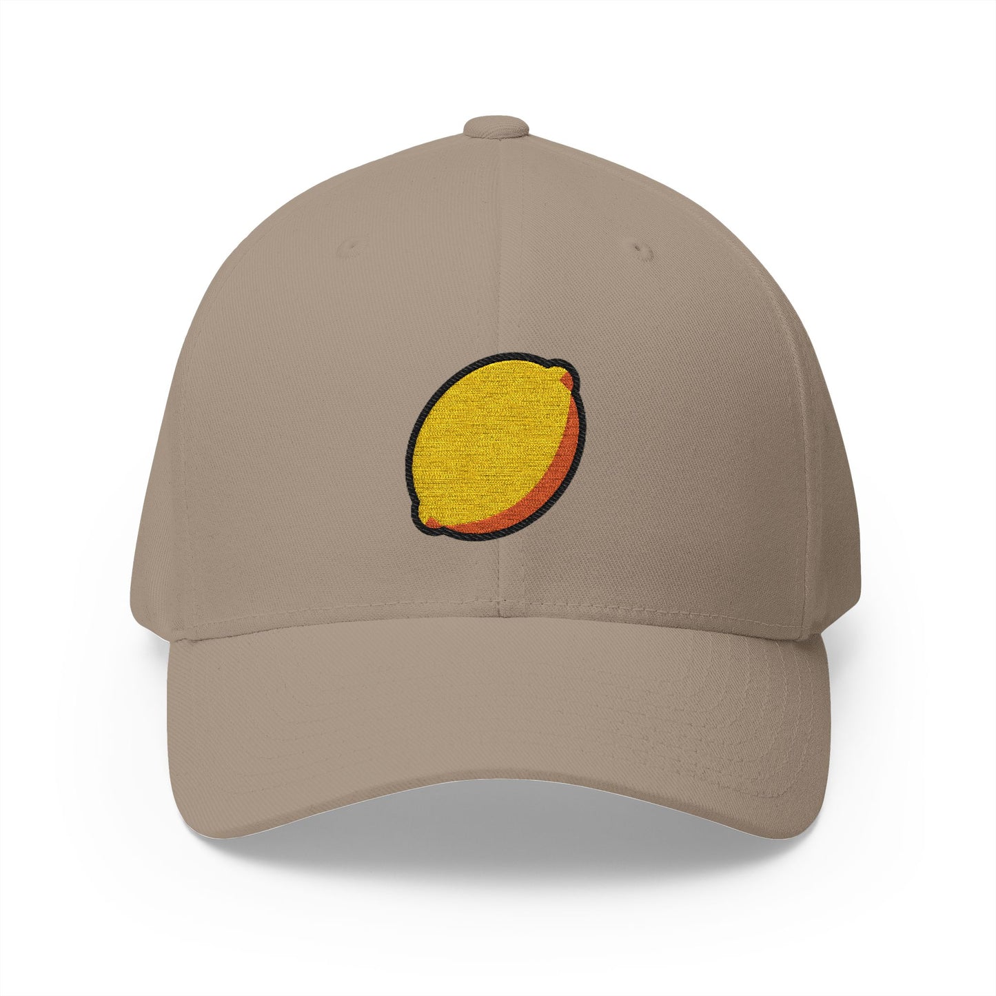 Lemon Emoji Khaki Cap – Premium by Capmoji