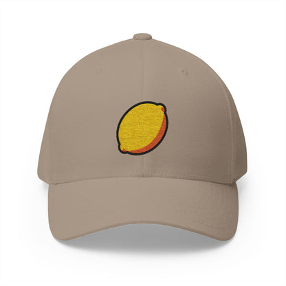 Lemon Emoji Khaki Cap – Premium by Capmoji