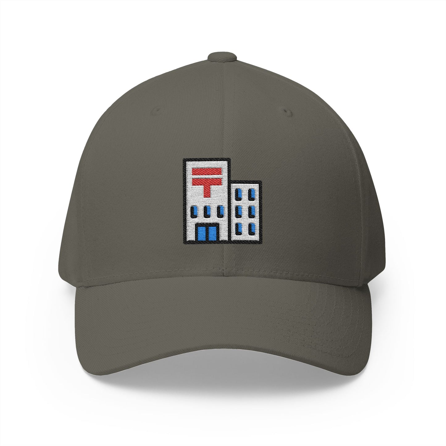 Japanese Post Office Emoji Olive Cap – Premium by Capmoji