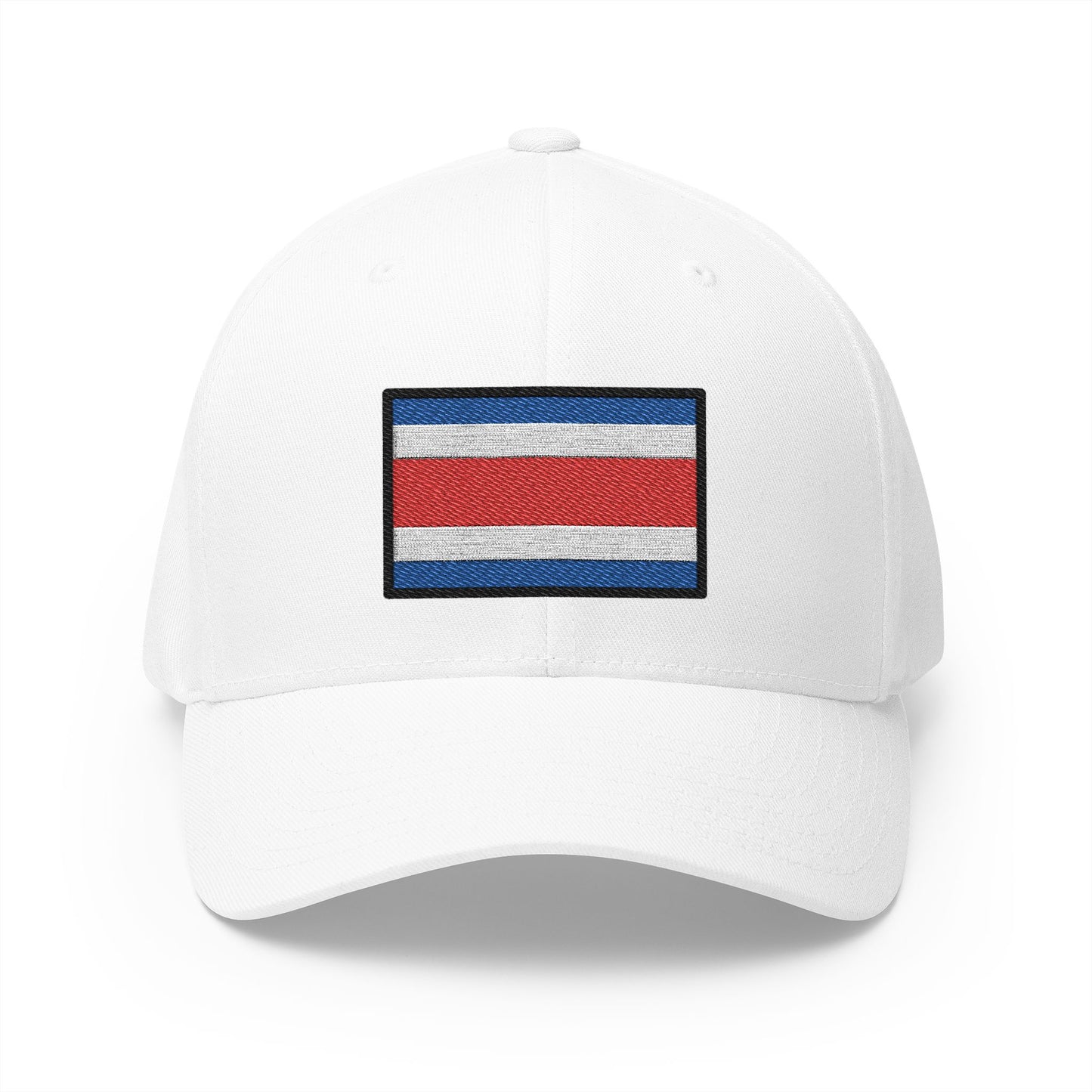 Flag: Costa Rica Emoji White Cap – Premium by Capmoji