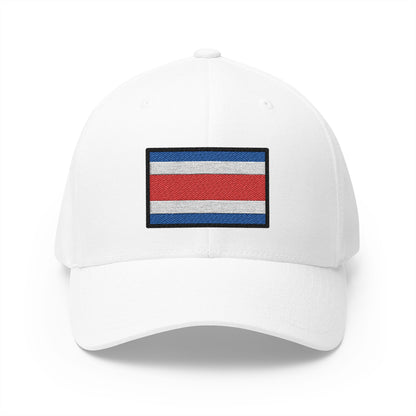 Flag: Costa Rica Emoji White Cap – Premium by Capmoji