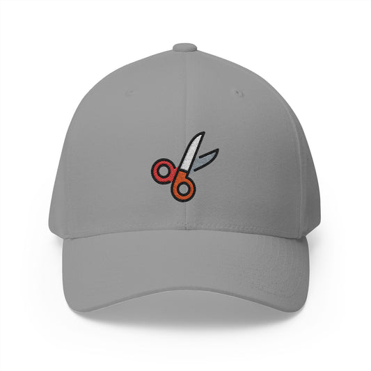 Scissors Emoji Grey Cap – Premium by Capmoji