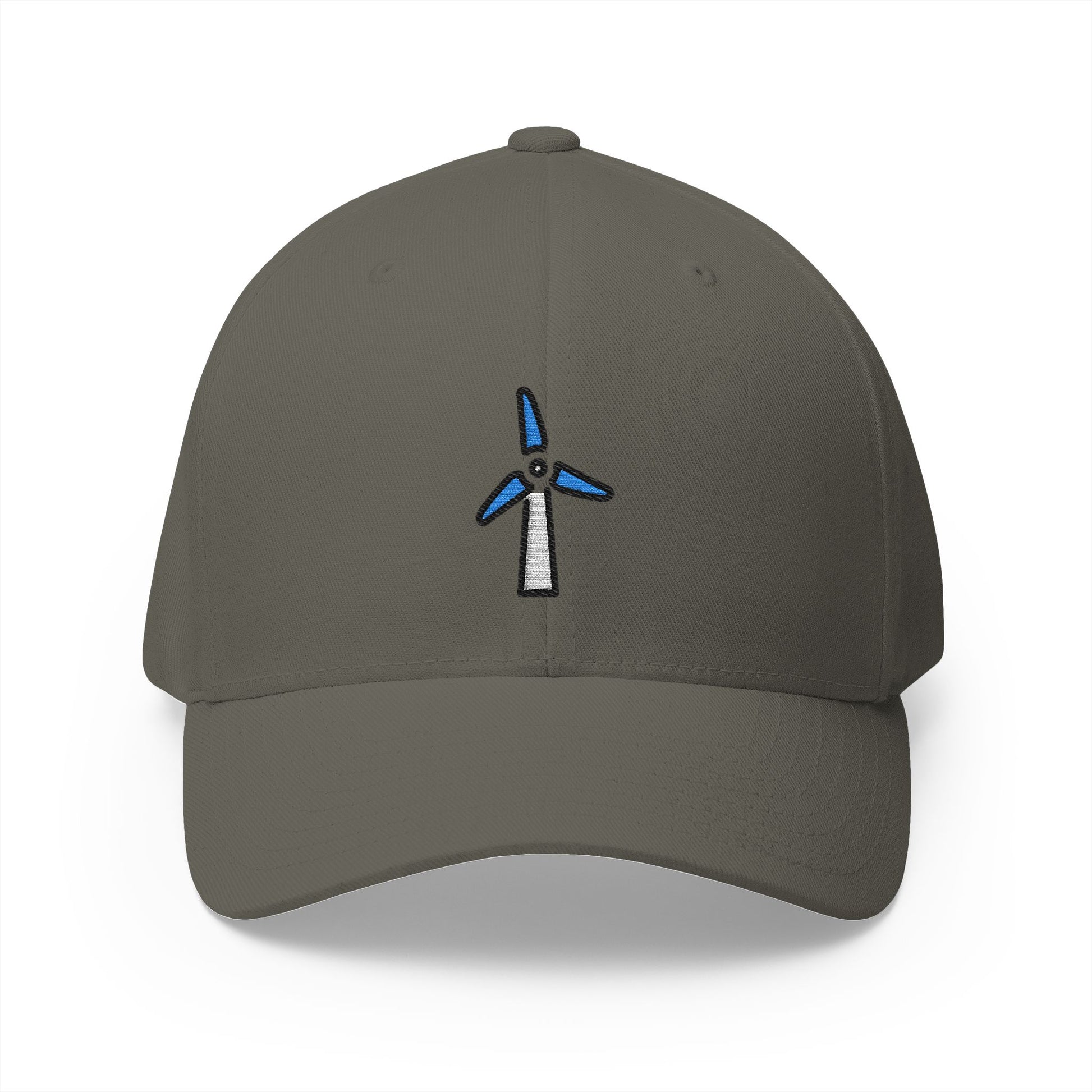 Wind Energy Emoji Olive Cap – Premium by Capmoji