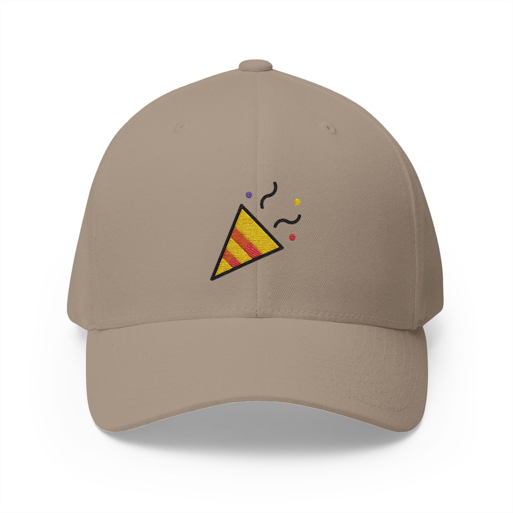 Party Popper Emoji Khaki Cap – Premium by Capmoji