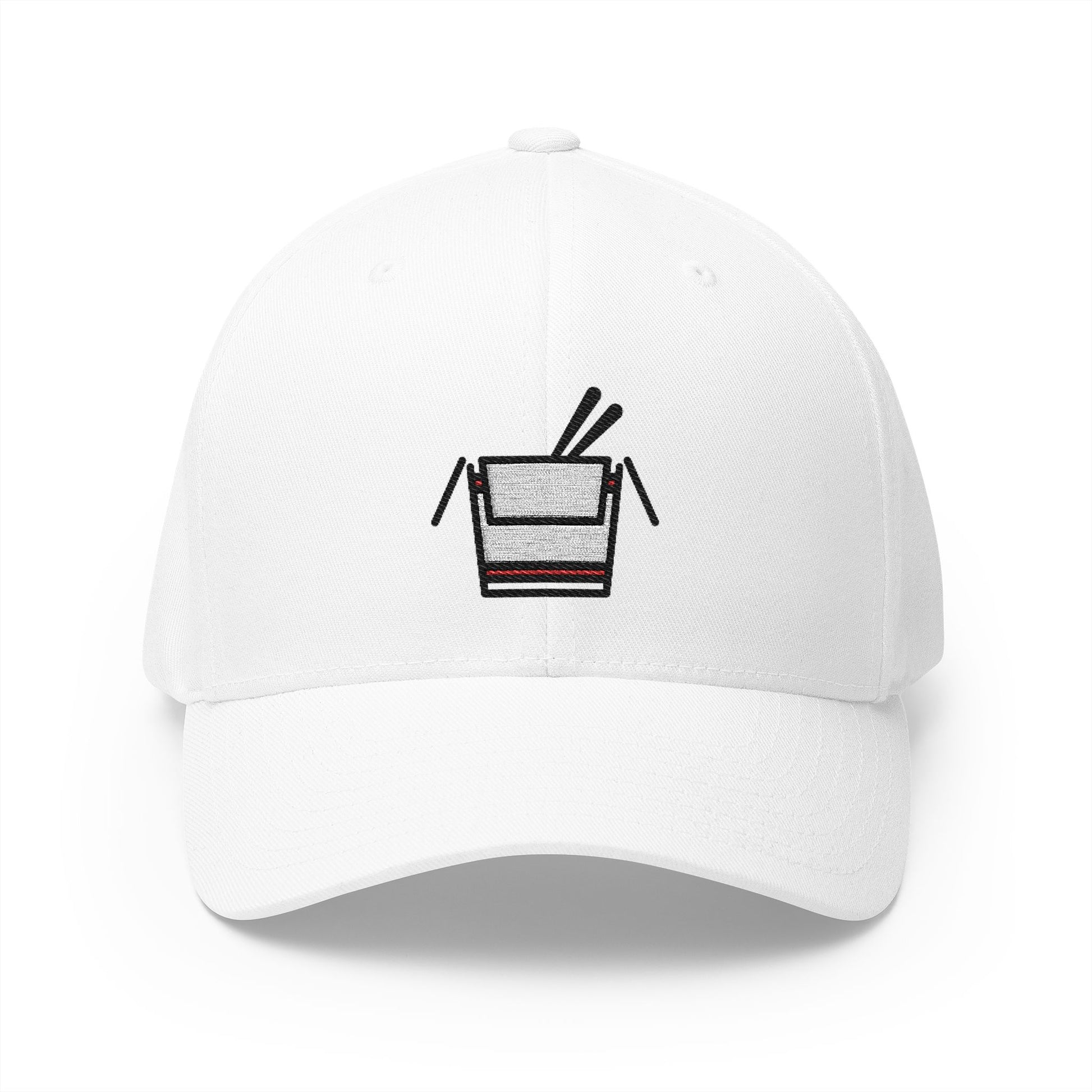 Takeout Box Emoji White Cap – Premium by Capmoji