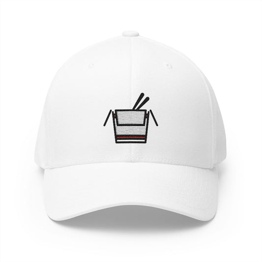 Takeout Box Emoji White Cap – Premium by Capmoji