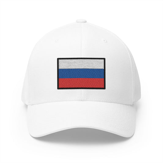 Flag: Russia Emoji White Cap – Premium by Capmoji