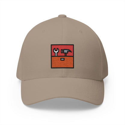 Toolbox Emoji Khaki Cap – Premium by Capmoji