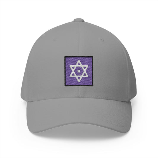 Dotted Six-Pointed Star Emoji Grey Cap – Premium by Capmoji