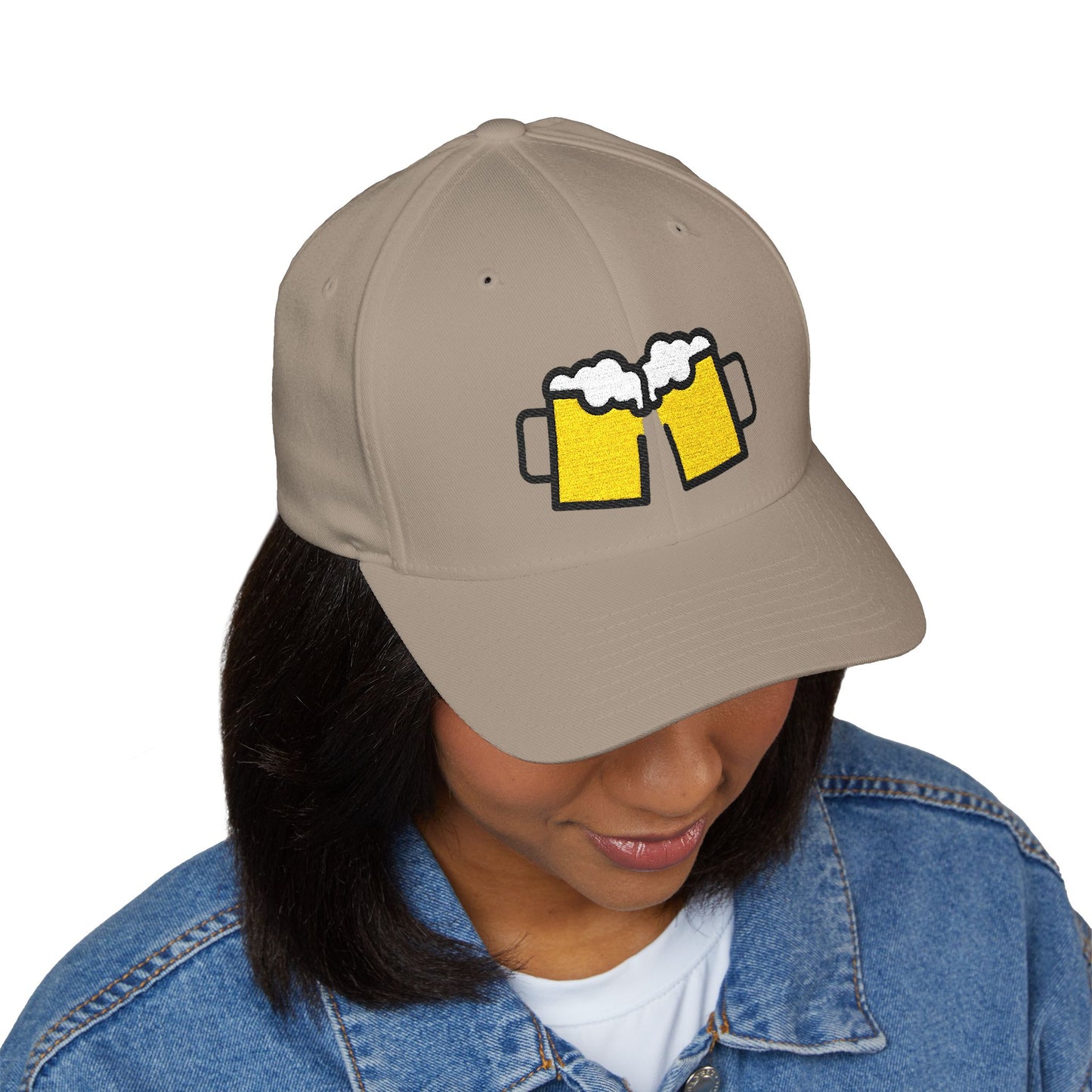 Clinking Beer Mugs Emoji Cap – Premium by Capmoji