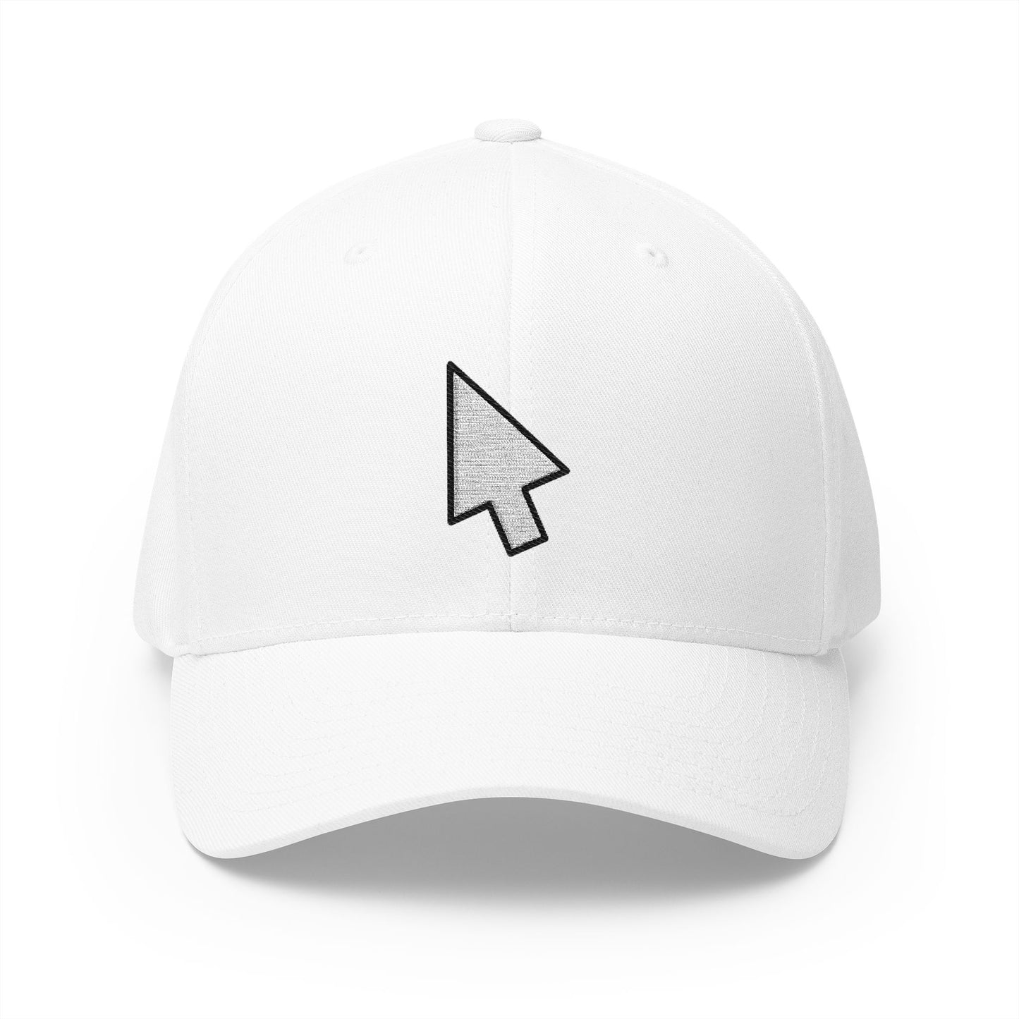 Cursor Emoji White Cap – Premium by Capmoji