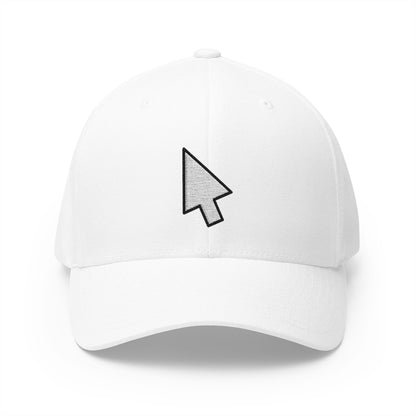 Cursor Emoji White Cap – Premium by Capmoji