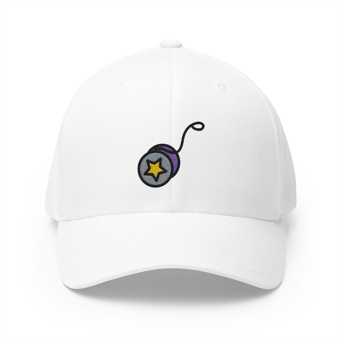 Yo-Yo Emoji White Cap – Premium by Capmoji