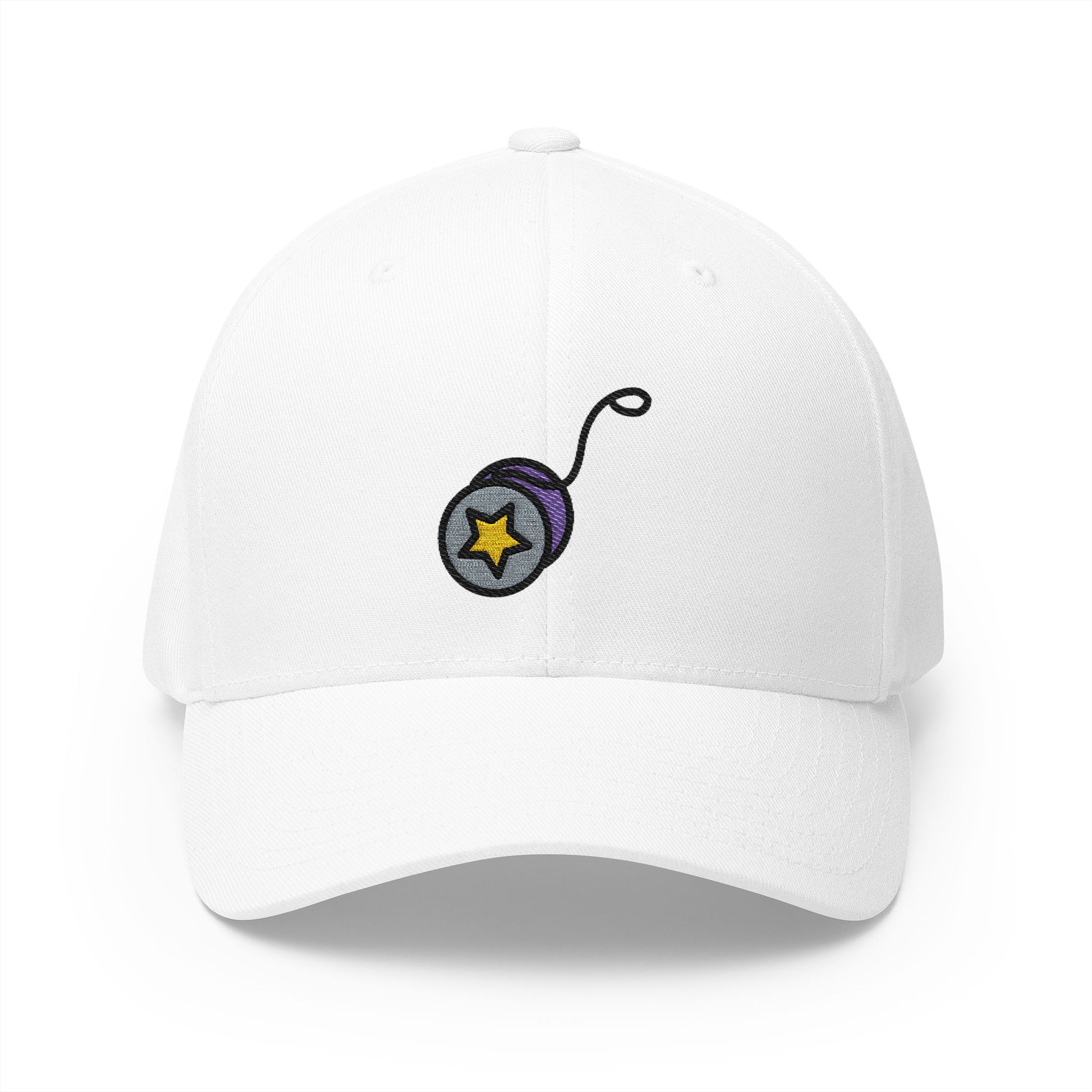 Yo-Yo Emoji White Cap – Premium by Capmoji