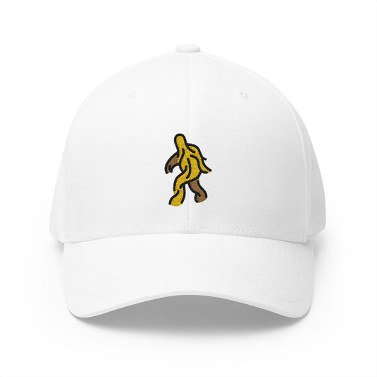 Hairy Creature Emoji White Cap – Premium by Capmoji