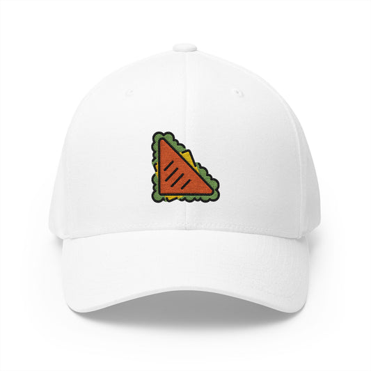 Sandwich Emoji White Cap – Premium by Capmoji