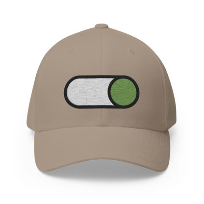 Toggle Button State B Emoji Khaki Cap – Premium by Capmoji