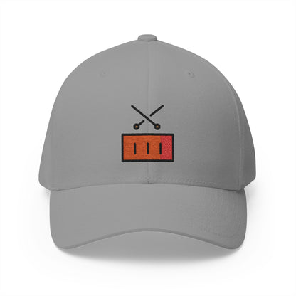 Drum Emoji Grey Cap – Premium by Capmoji