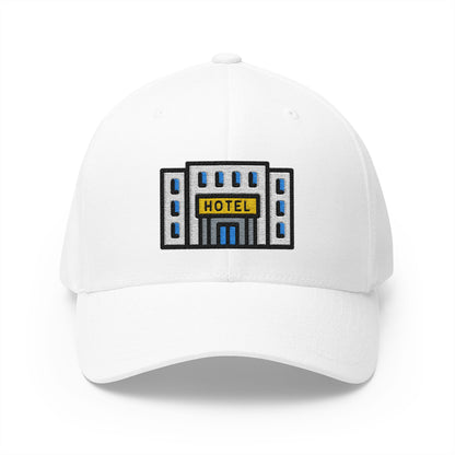 Hotel Emoji White Cap – Premium by Capmoji
