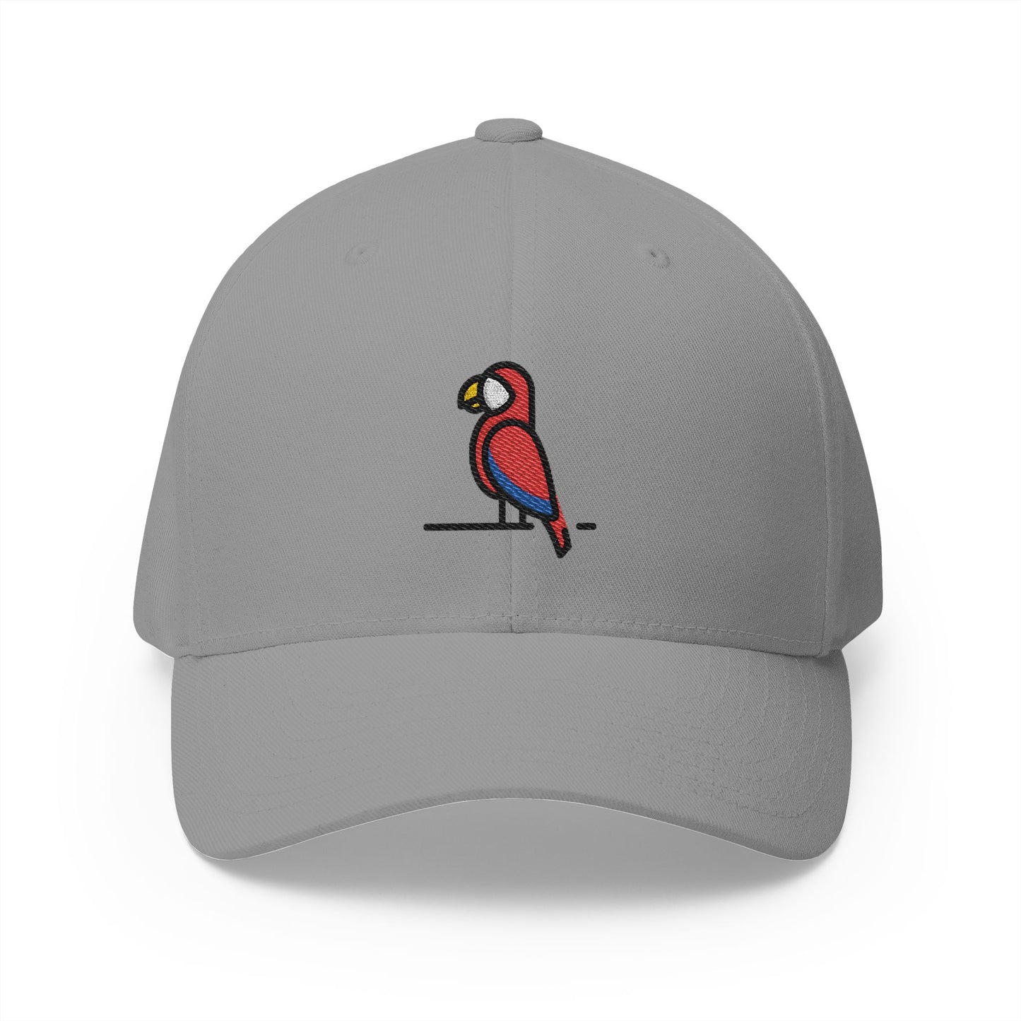 Parrot Emoji Grey Cap – Premium by Capmoji