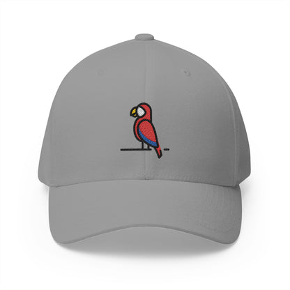 Parrot Emoji Grey Cap – Premium by Capmoji