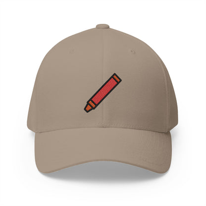 Crayon Emoji Khaki Cap – Premium by Capmoji