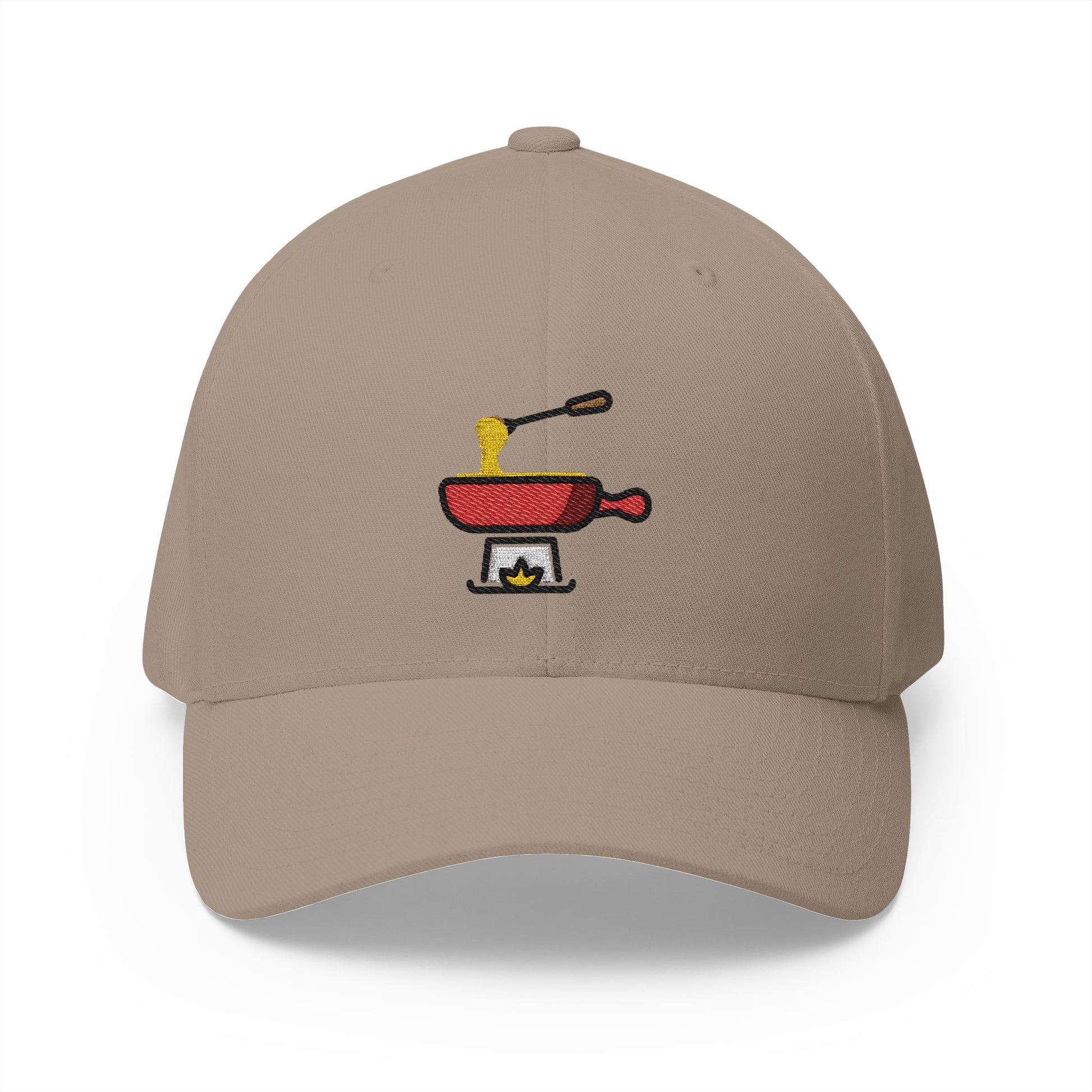 Fondue Emoji Khaki Cap – Premium by Capmoji
