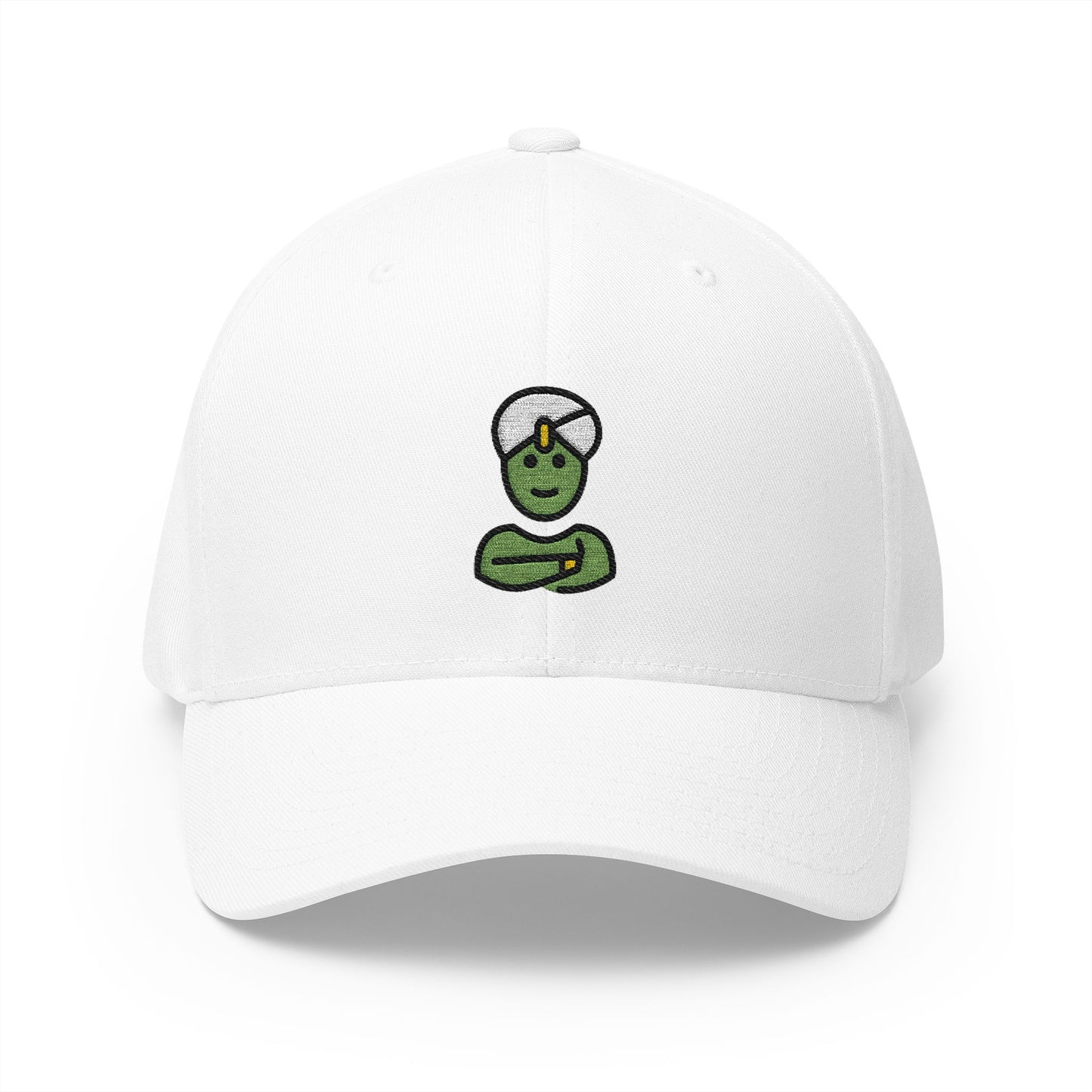 Genie Emoji White Cap – Premium by Capmoji
