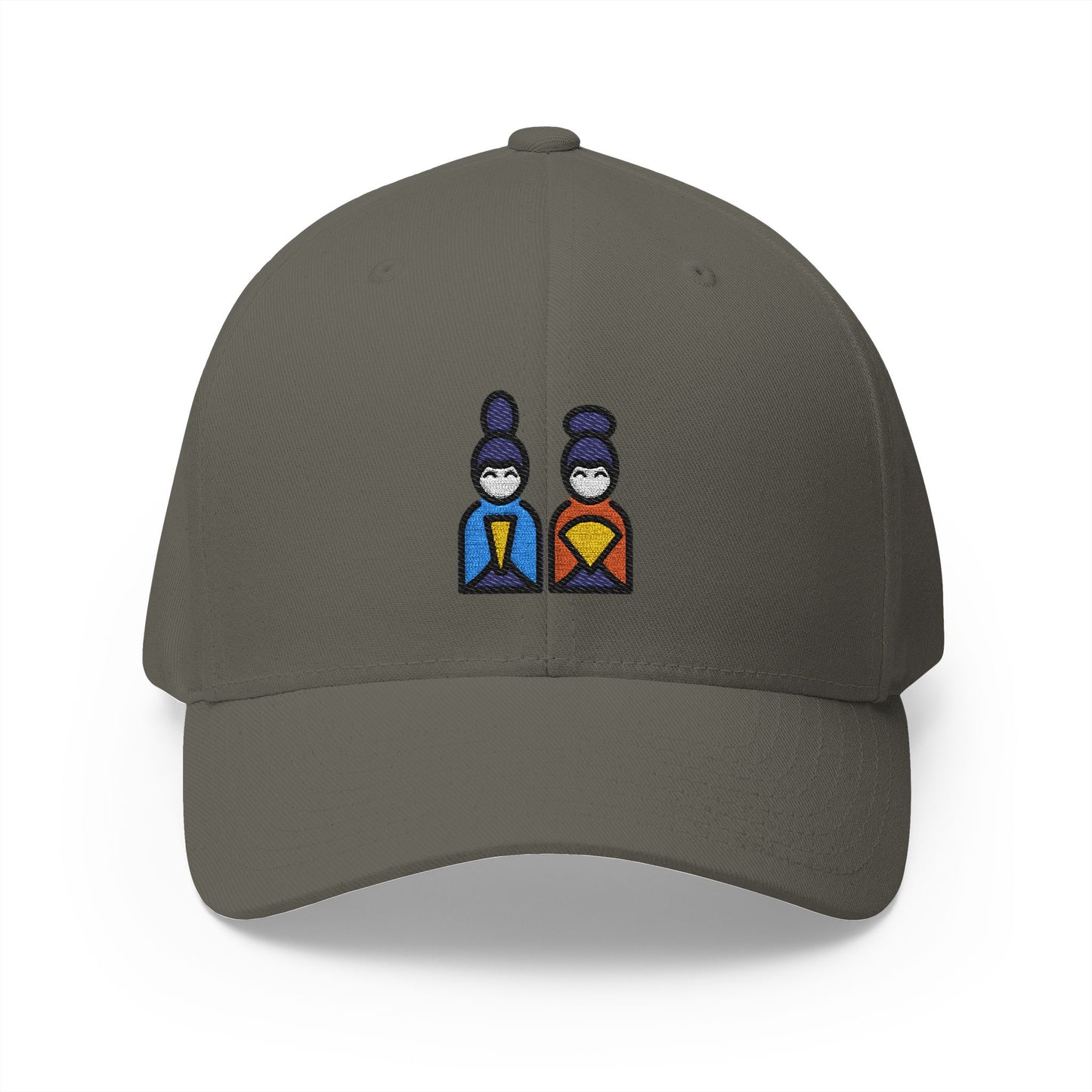Japanese Dolls Emoji Olive Cap – Premium by Capmoji