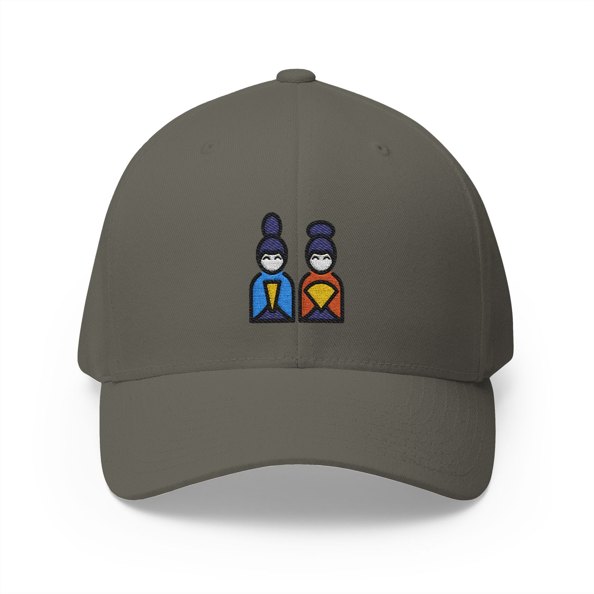 Japanese Dolls Emoji Olive Cap – Premium by Capmoji