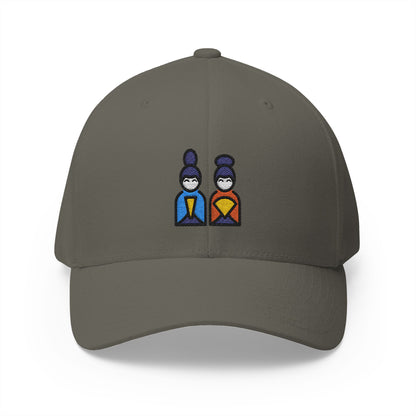 Japanese Dolls Emoji Olive Cap – Premium by Capmoji