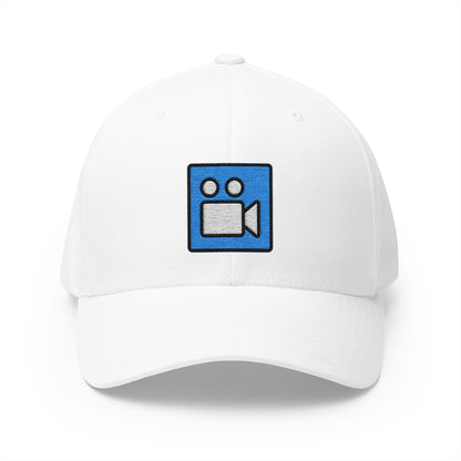 Cinema Emoji White Cap – Premium by Capmoji