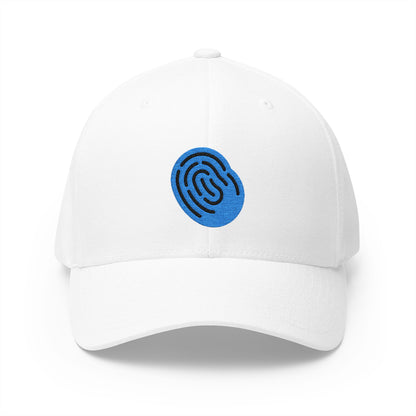 Fingerprint Emoji White Cap – Premium by Capmoji