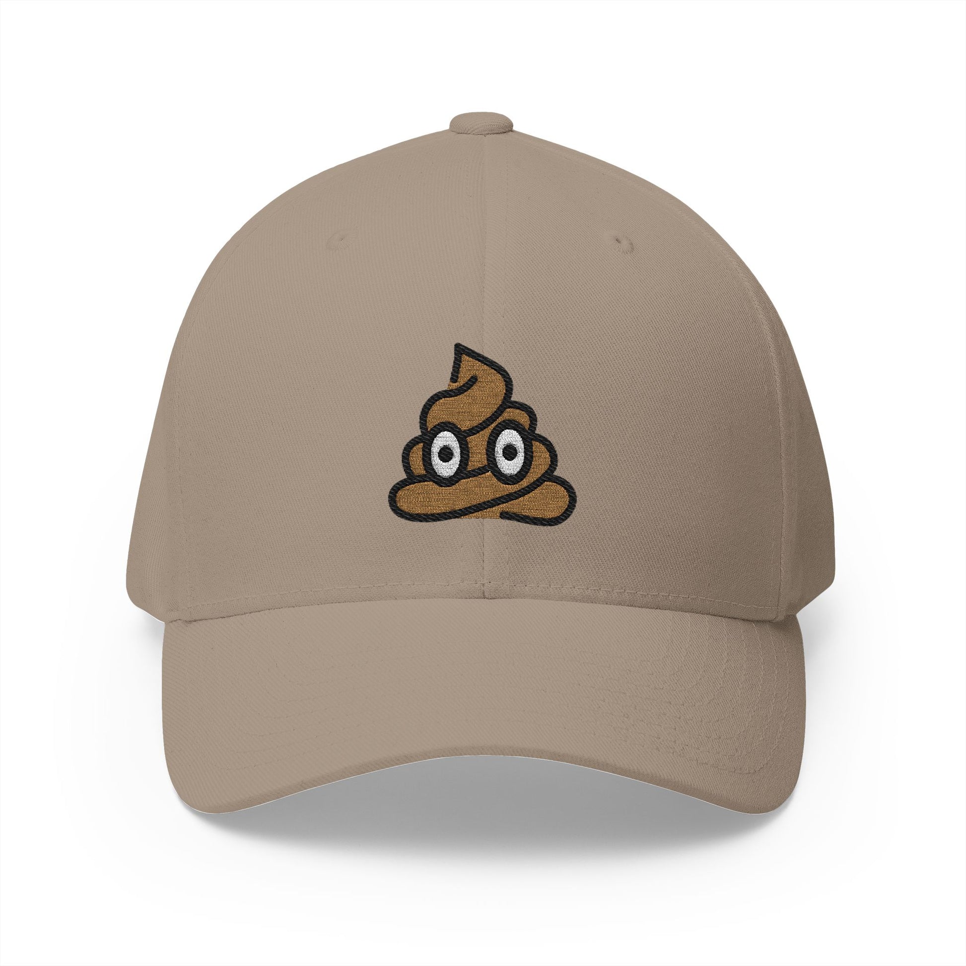Pile Of Poo Emoji Khaki Cap – Premium by Capmoji