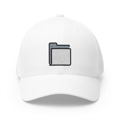File Folder Emoji White Cap – Premium by Capmoji