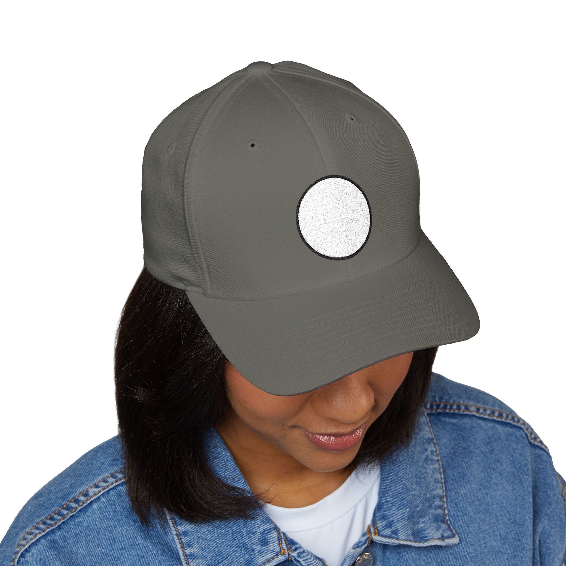 White Circle Emoji Cap – Premium by Capmoji