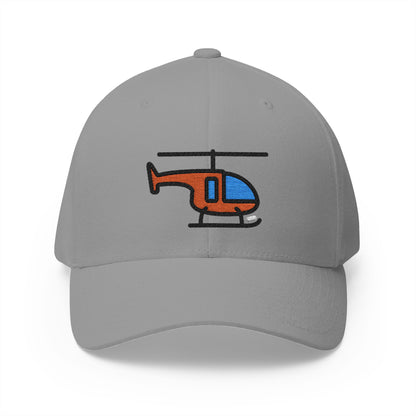 Helicopter Emoji Grey Cap – Premium by Capmoji