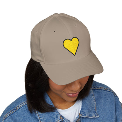 Yellow Heart Emoji Cap – Premium by Capmoji