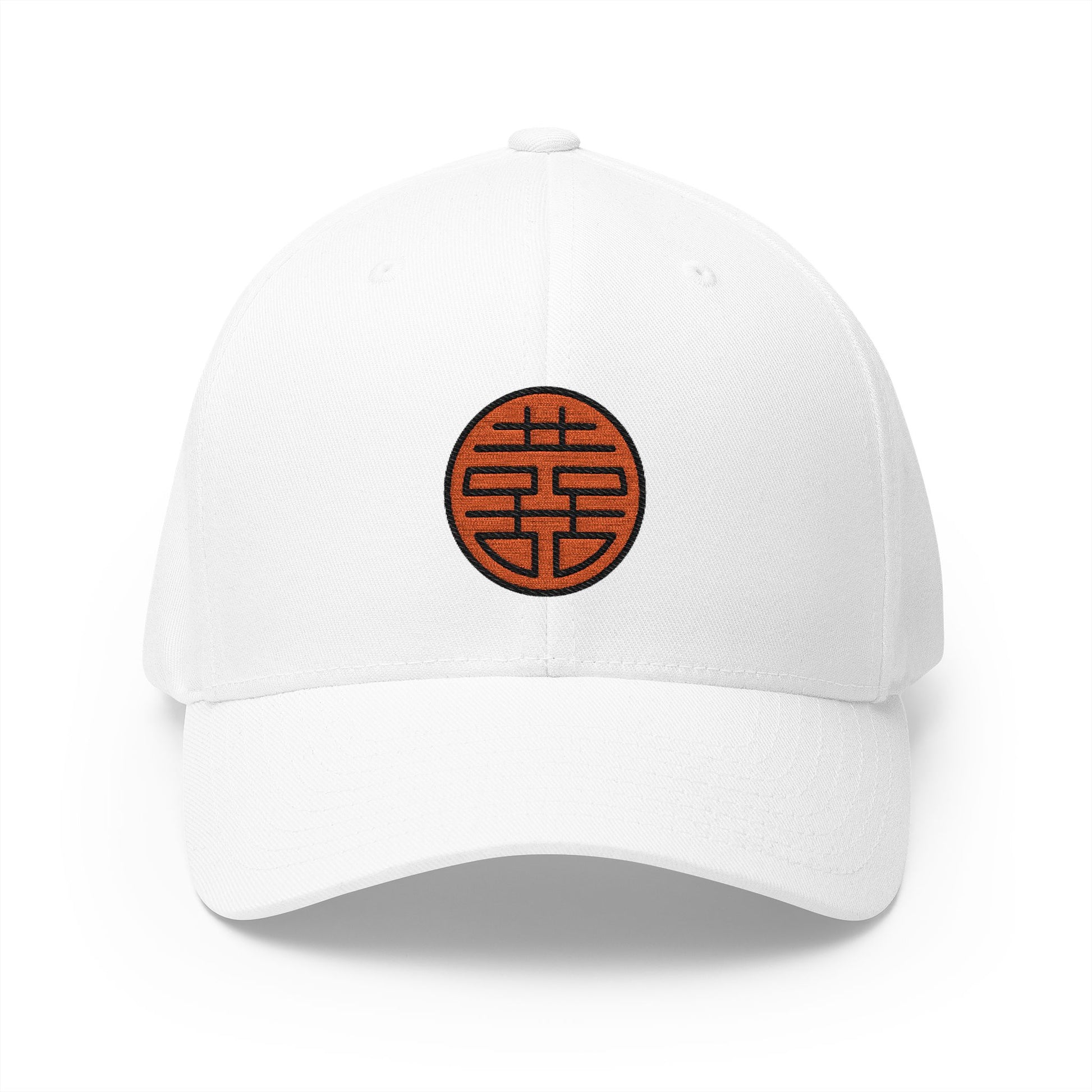 Rounded Symbol For Shuangxi Emoji White Cap – Premium by Capmoji