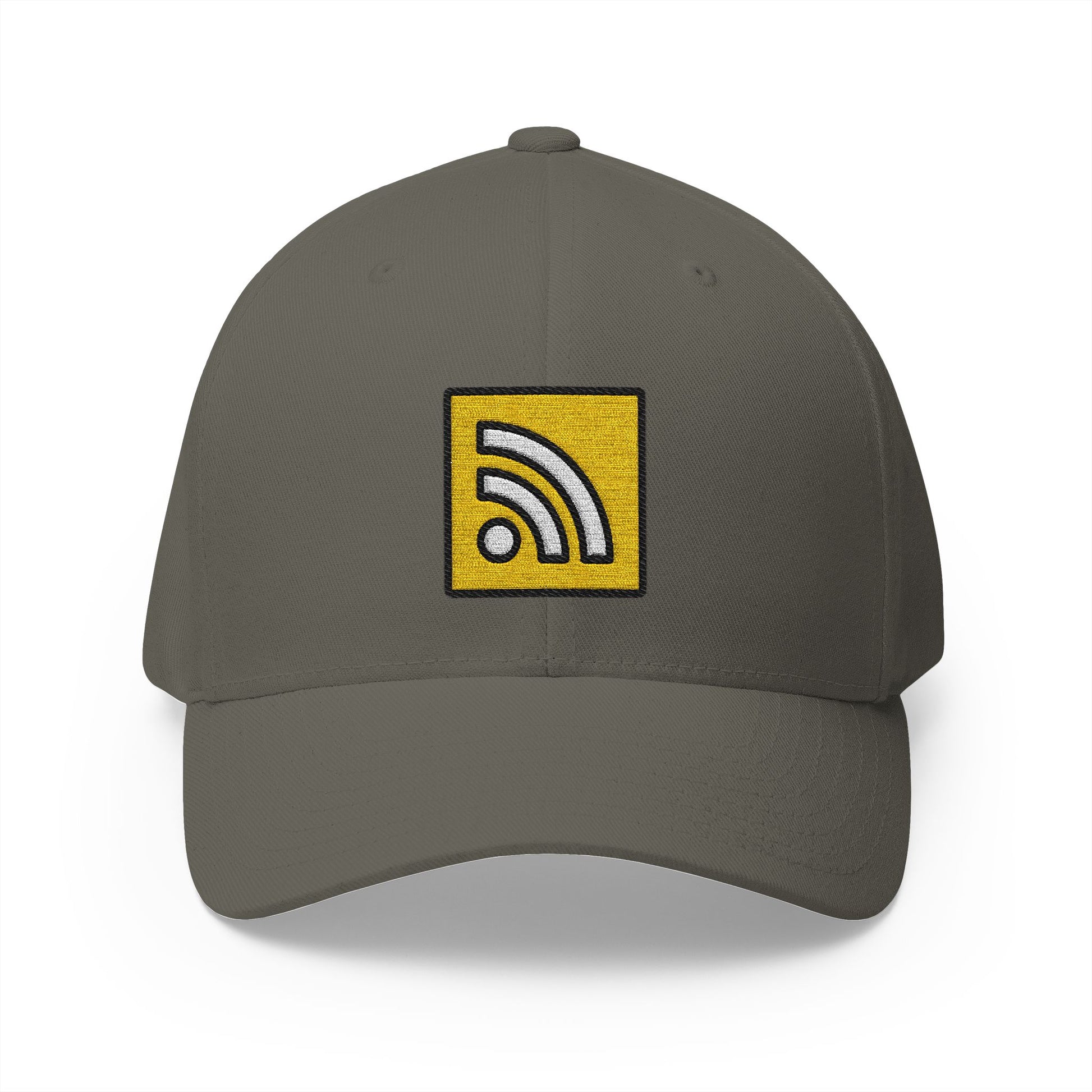 Web Syndication Emoji Olive Cap – Premium by Capmoji