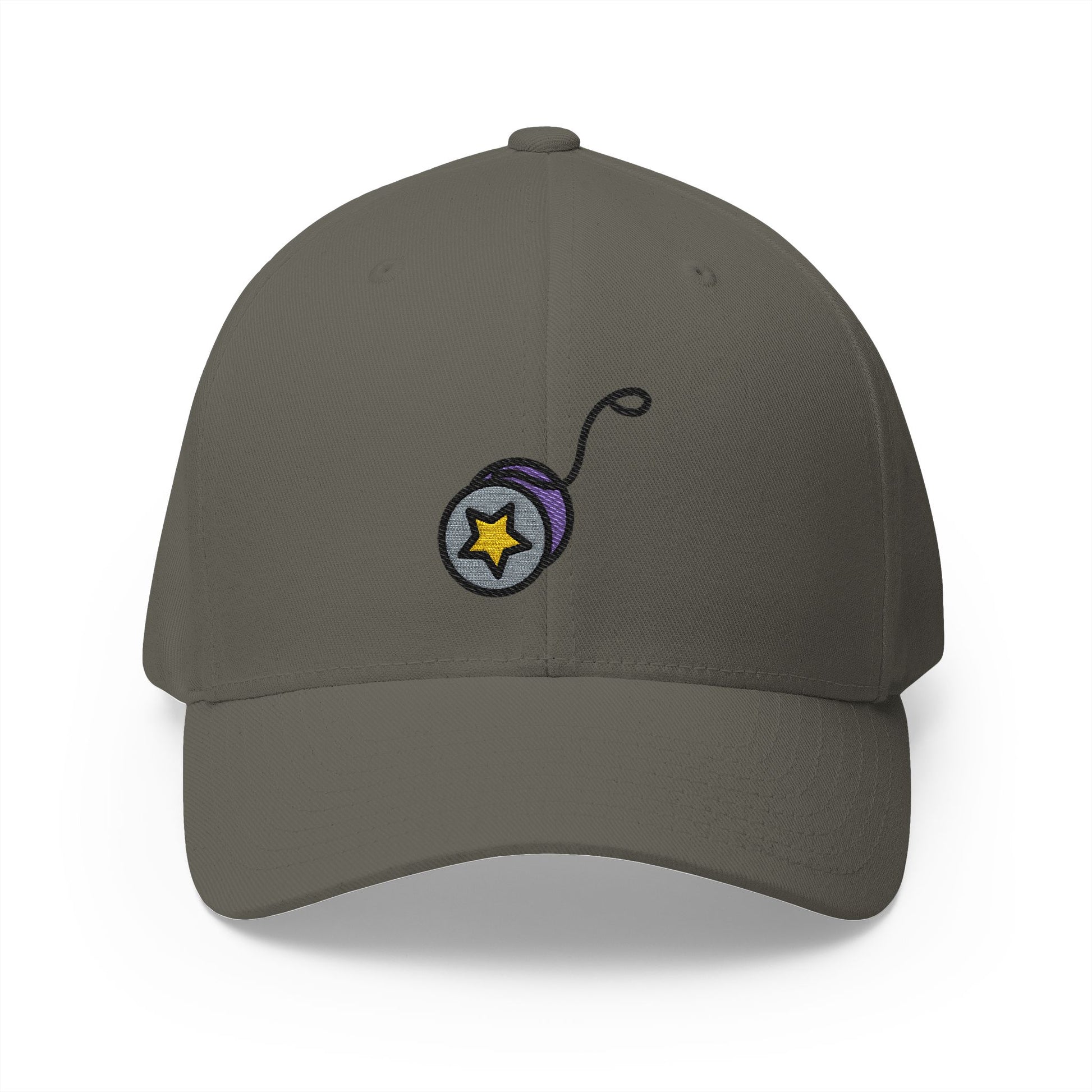 Yo-Yo Emoji Olive Cap – Premium by Capmoji
