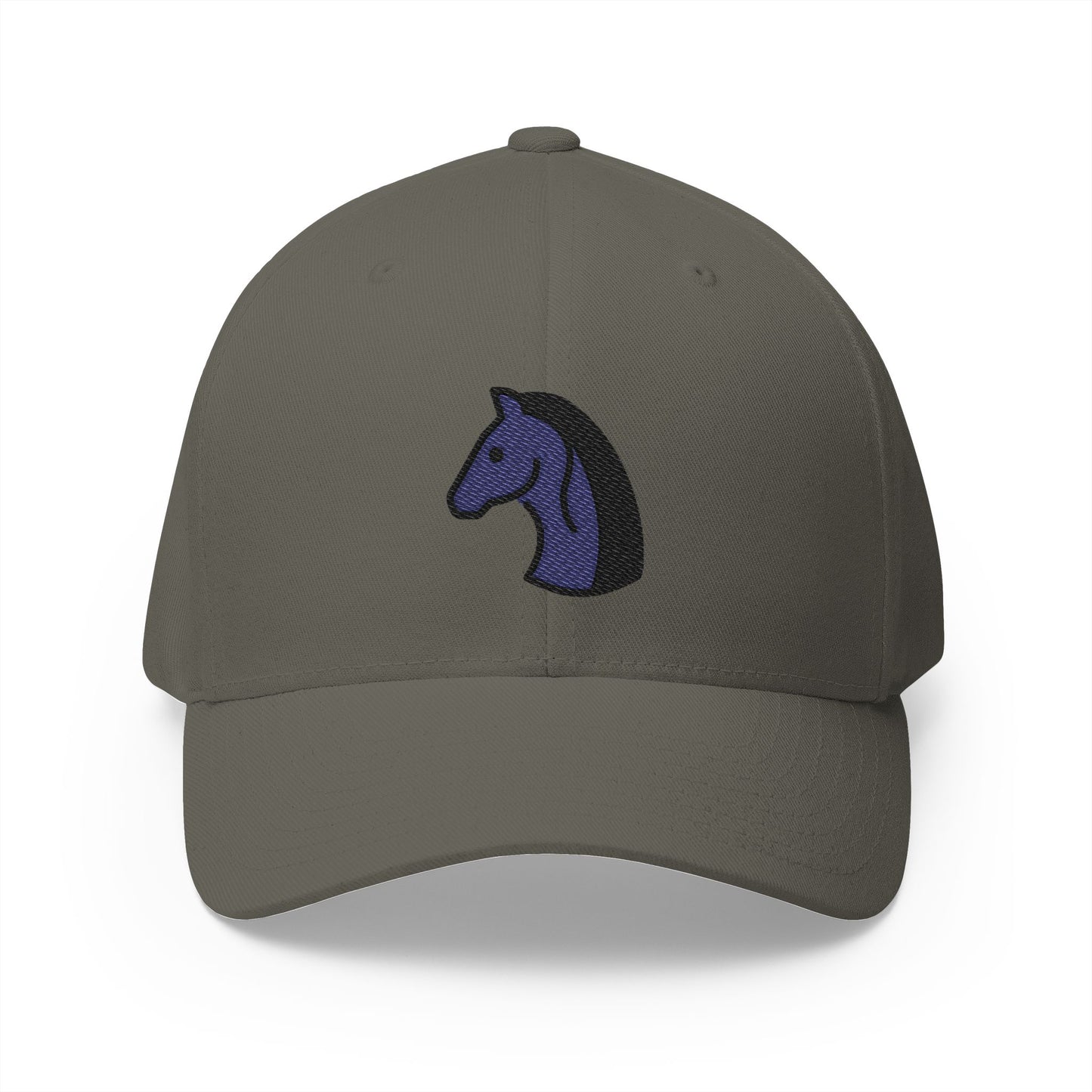 Black Chess Knight Emoji Olive Cap – Premium by Capmoji