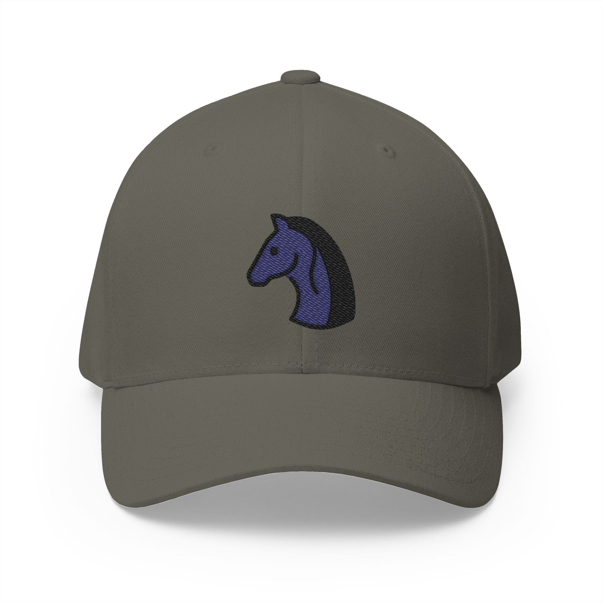 Black Chess Knight Emoji Olive Cap – Premium by Capmoji