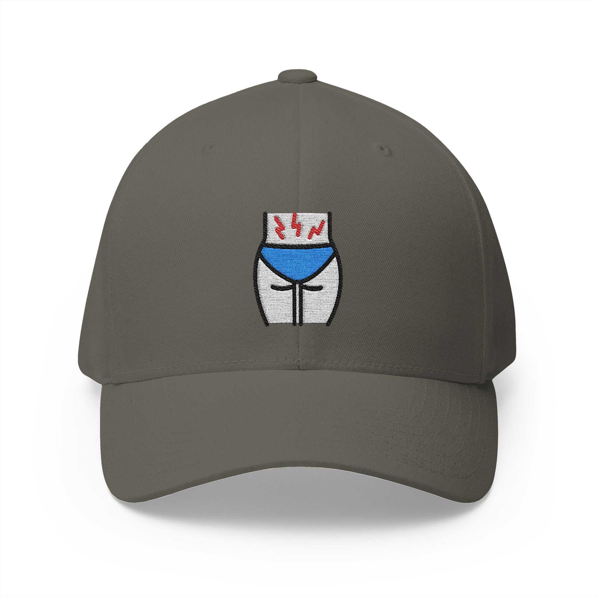 Backache Emoji Olive Cap – Premium by Capmoji