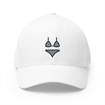 Bikini Emoji White Cap – Premium by Capmoji