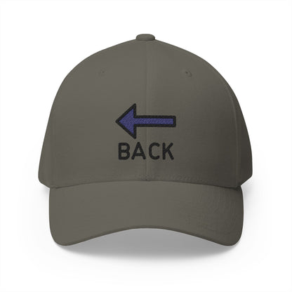 Back Arrow Emoji Olive Cap – Premium by Capmoji